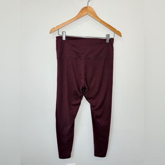 Deep Red Gym Workout Women's Leggings - Picture 3 of 3